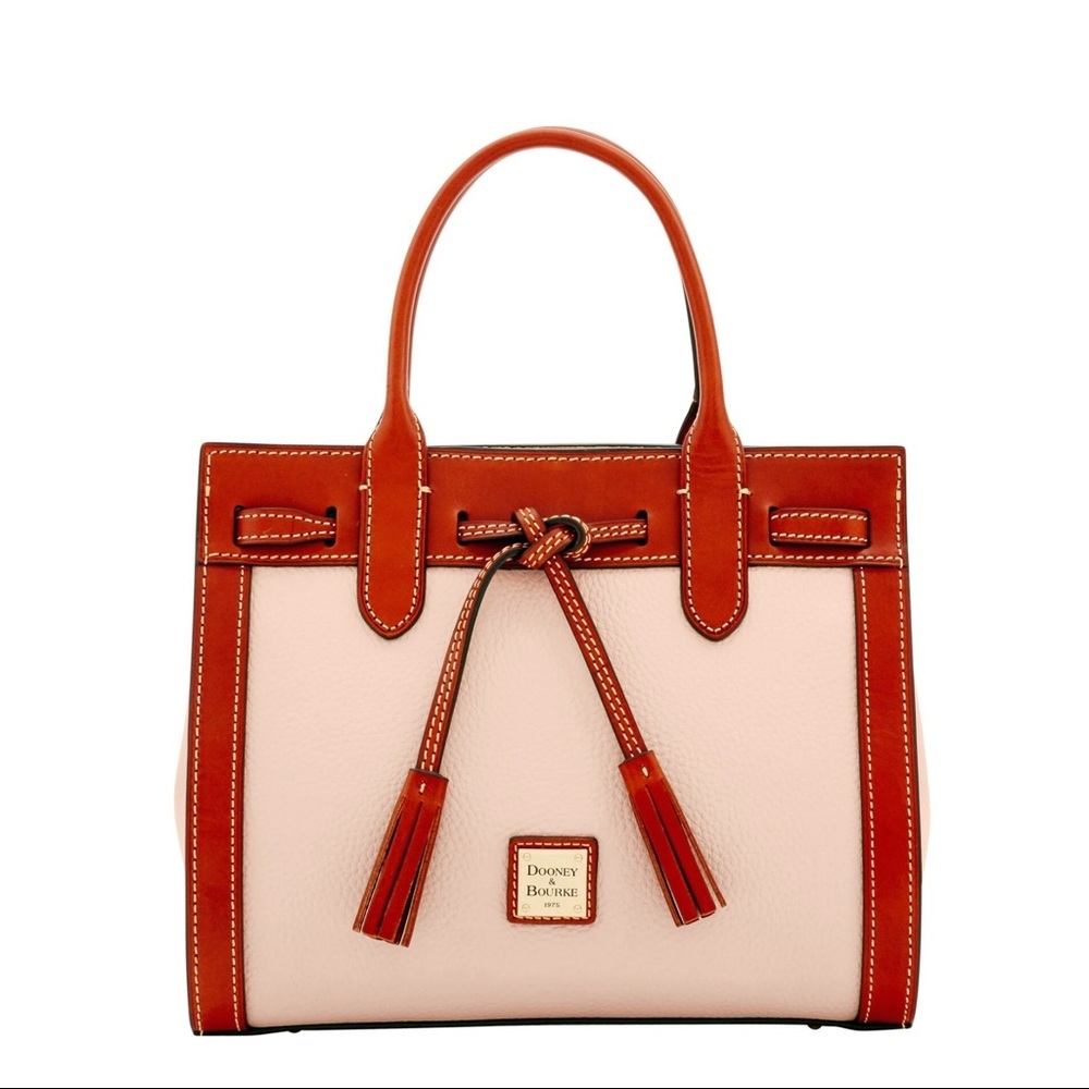 Dooney & Bourke Blush Pebble Grain Ariel Satchel
